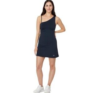 Sweaty Betty One-Shoulder Navy Dress